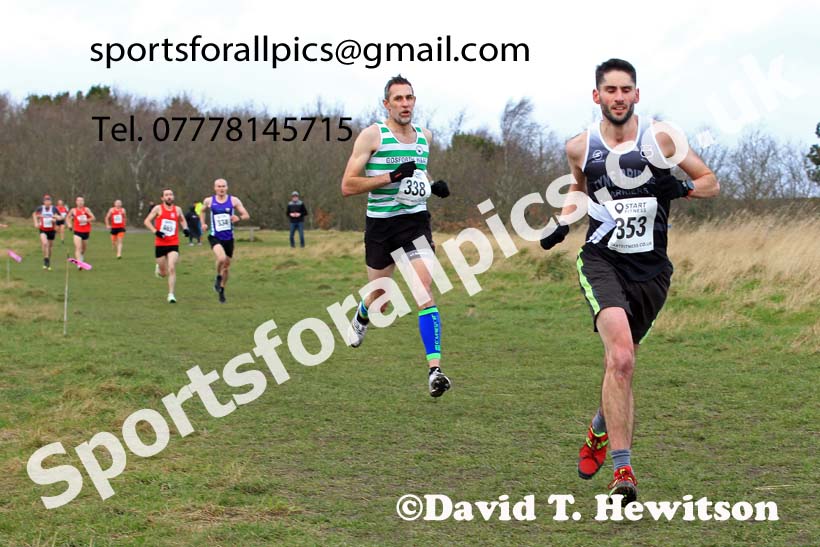 Mens 35 to 60 2022 NEMAA Open Cross Country Champs., Wallsend, Tyne and Wear. Photo: David T. Hewitson/Sports for All Pics